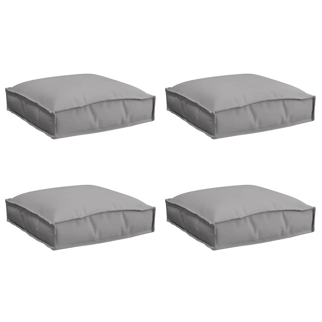 vidaXL Poduszka 4 pcs Szary 40 x 40 x 8 cm Materiał Oxford