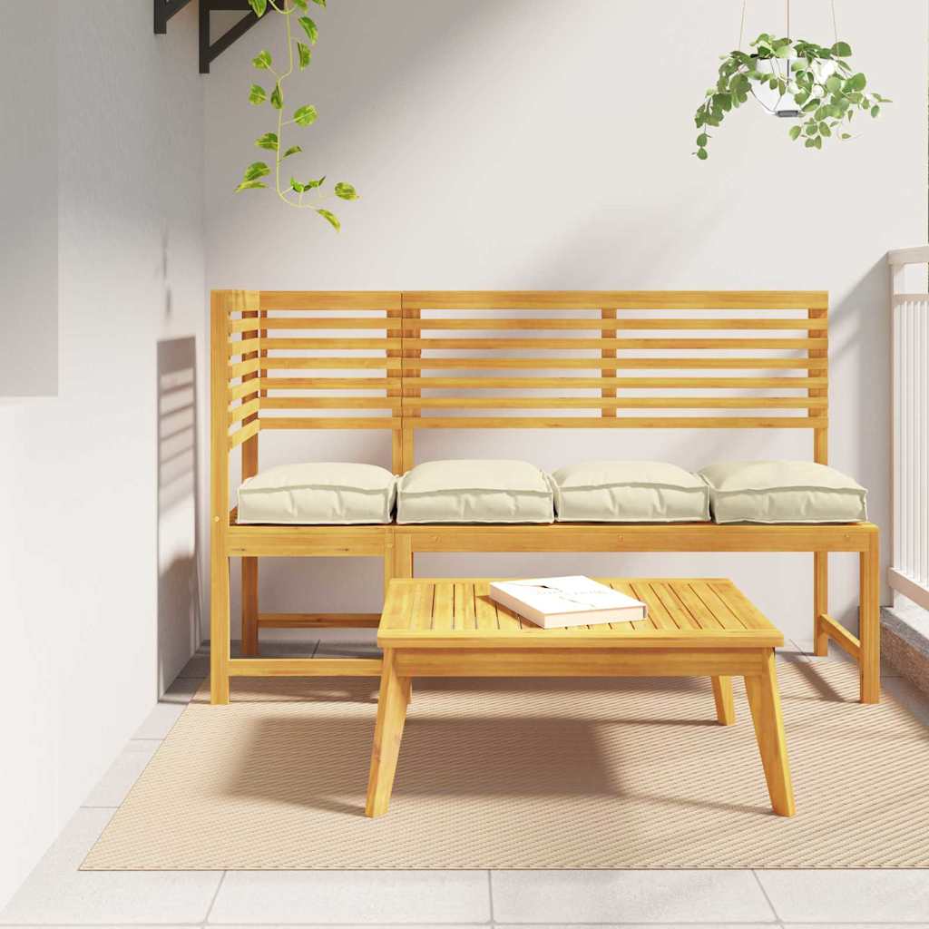 vidaXL Poduszka 4 pcs Kremowy 40 x 40 x 8 cm Materiał Oxford