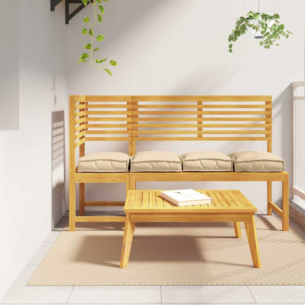 vidaXL Poduszka 4 pcs Beżowy 40 x 40 x 8 cm Materiał Oxford