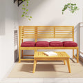 vidaXL Poduszka 4 pcs Czerwone wino 40 x 40 x 8 cm Materiał Oxford