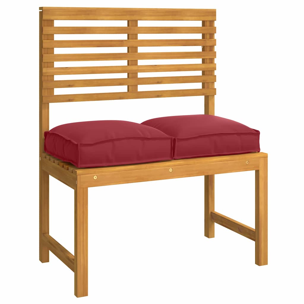 vidaXL Poduszka 4 pcs Czerwone wino 40 x 40 x 8 cm Materiał Oxford