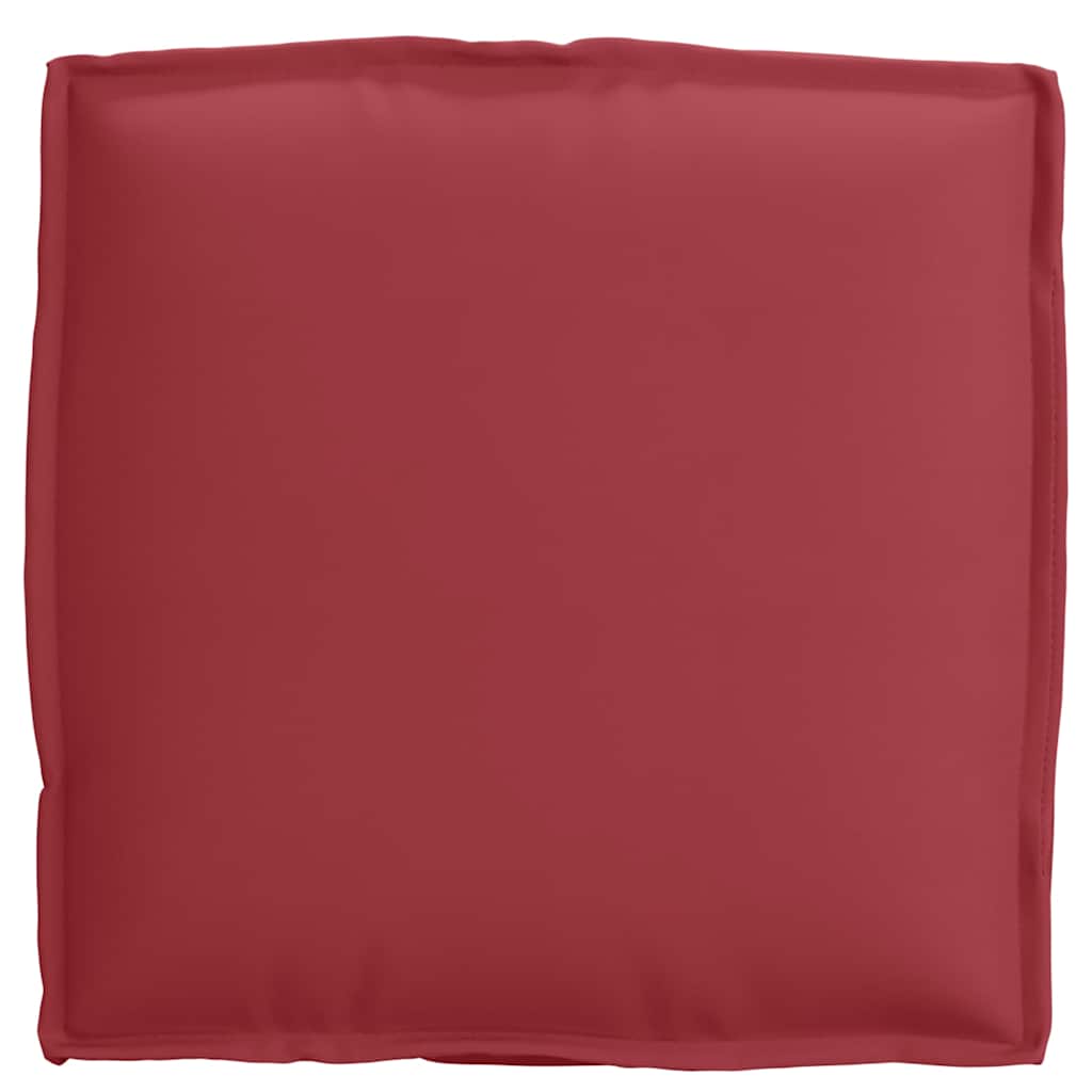 vidaXL Poduszka 4 pcs Czerwone wino 40 x 40 x 8 cm Materiał Oxford