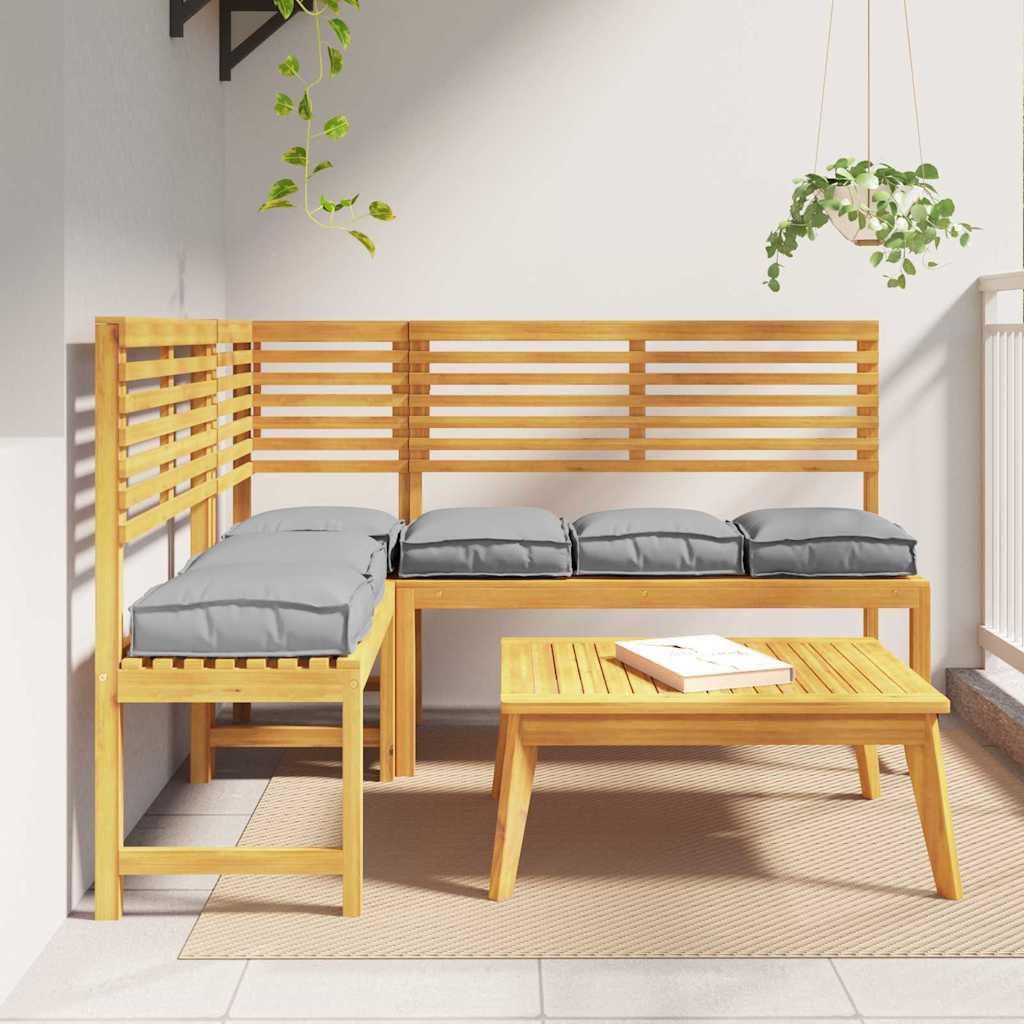 vidaXL Poduszka 6 pcs Szary 40 x 40 x 8 cm Materiał Oxford