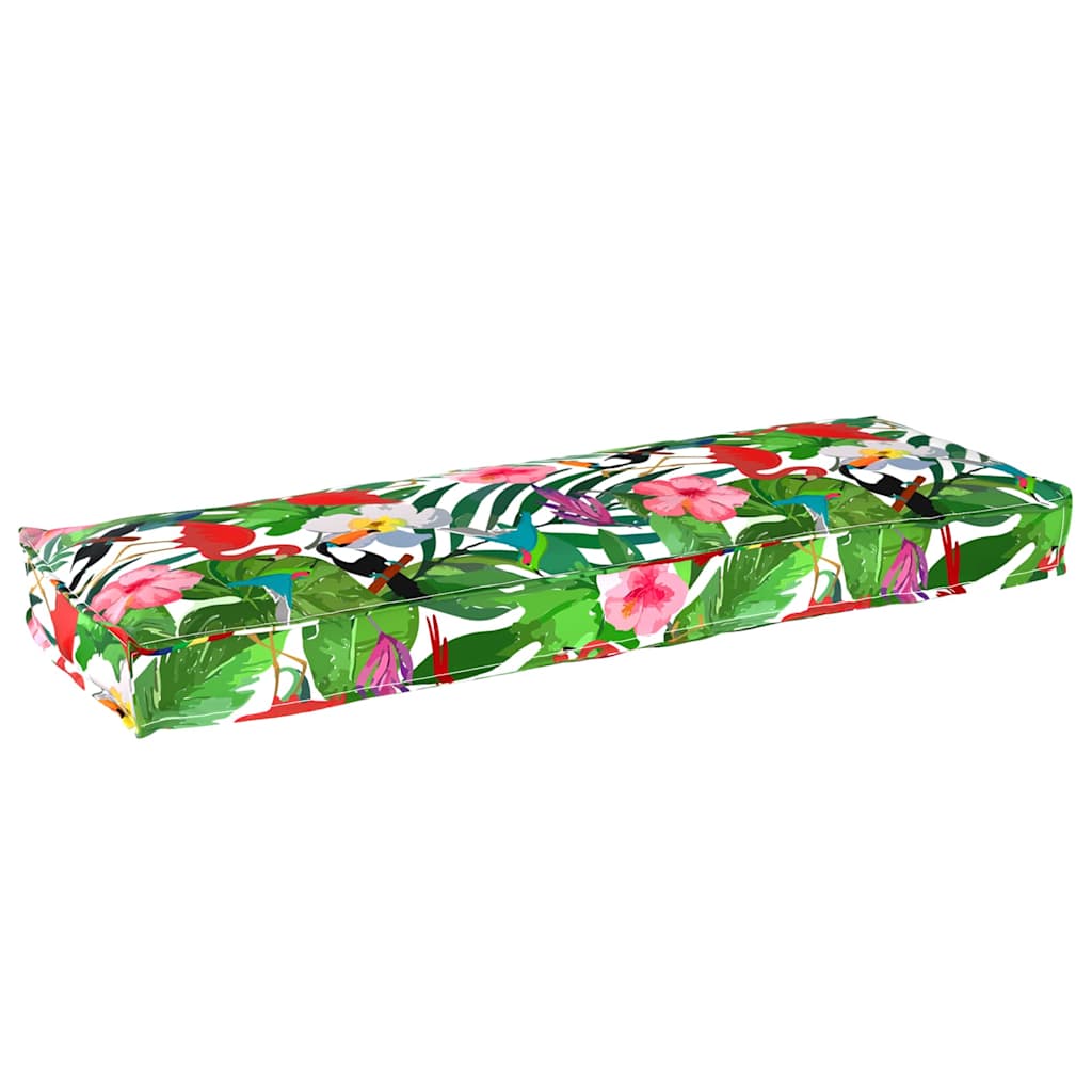 vidaXL Poduszka Kwiatowy Wielokolorowe 120 x 40 x 8 cm Materiał Oxford