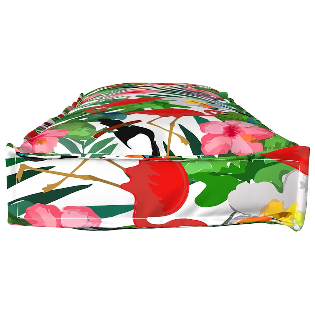 vidaXL Poduszka Kwiatowy Wielokolorowe 120 x 40 x 8 cm Materiał Oxford