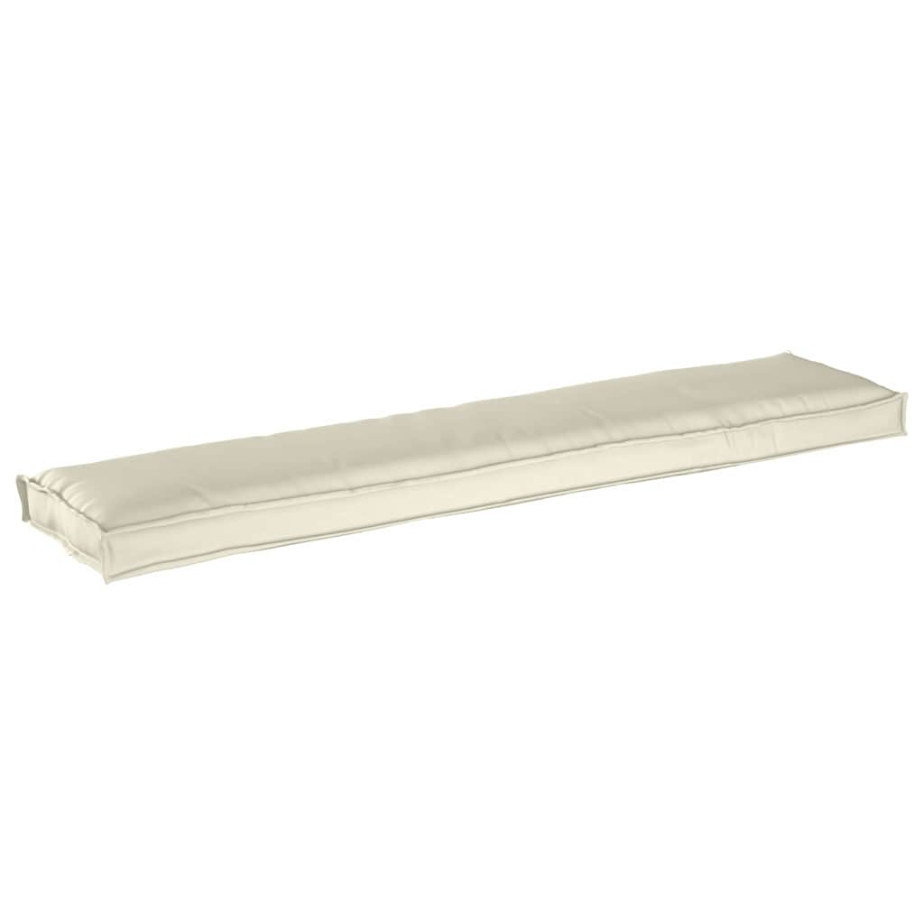 vidaXL Poduszka na paletę Kremowy 180 x 40 x 8 cm Materiał Oxford