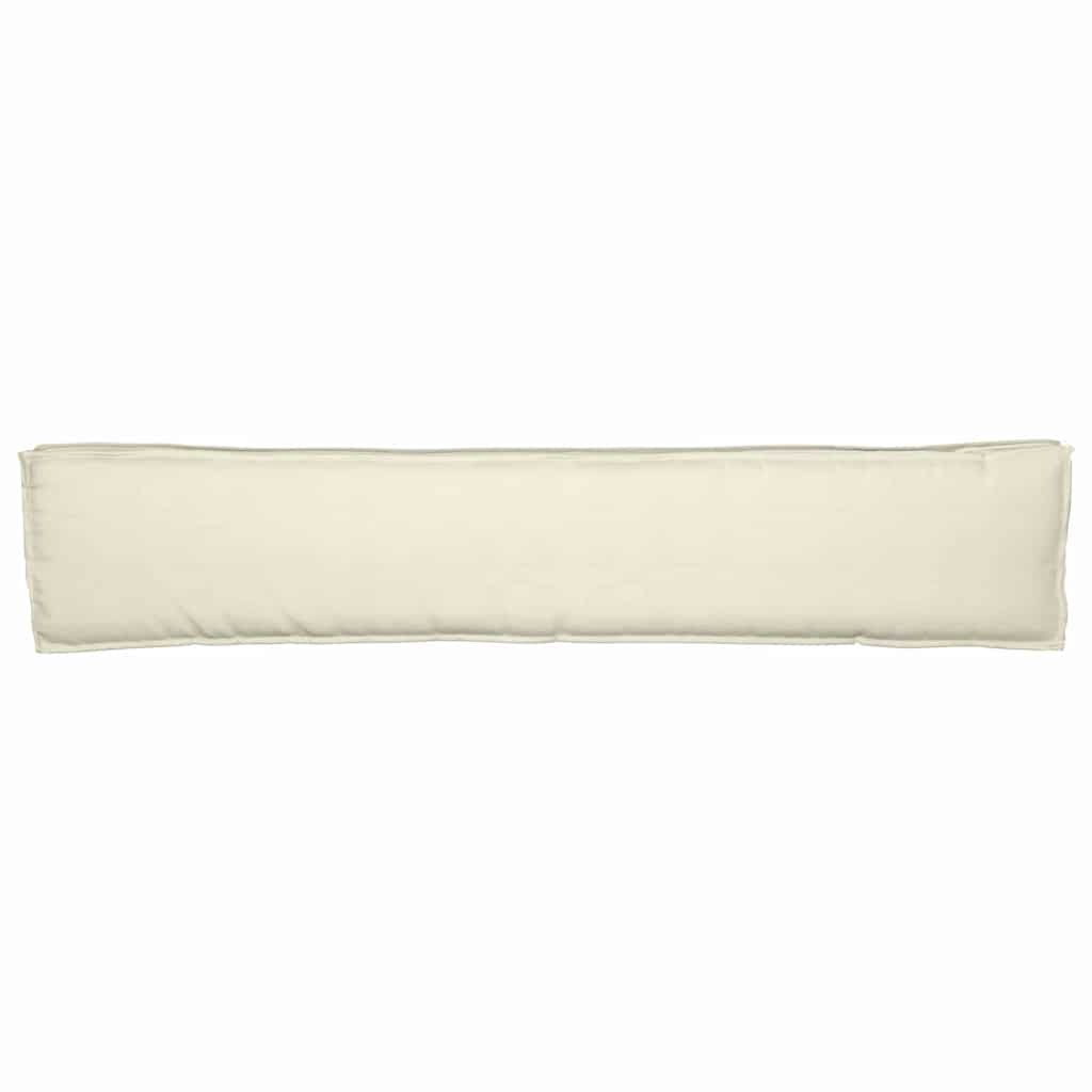 vidaXL Poduszka na paletę Kremowy 200 x 40 x 8 cm Materiał Oxford