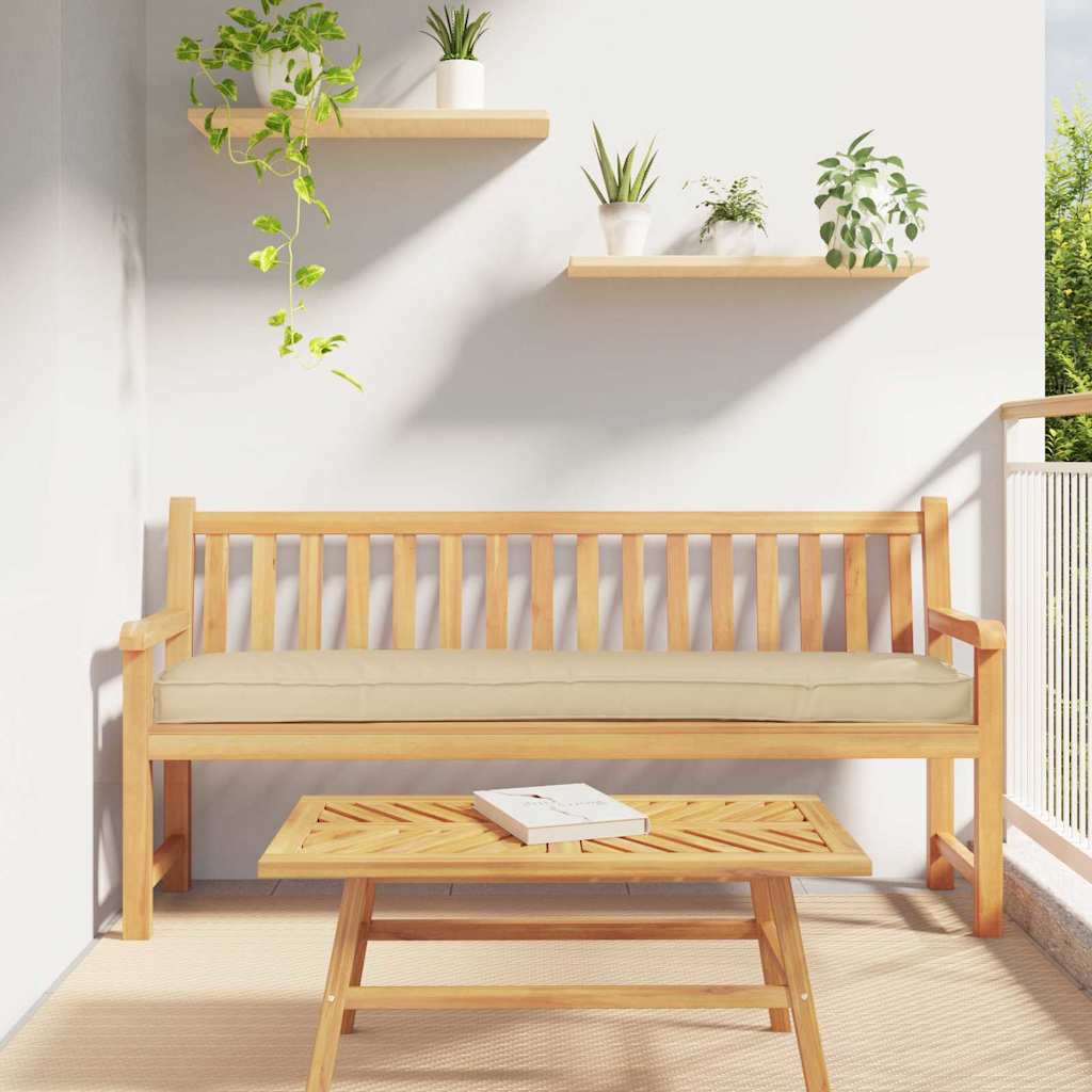 vidaXL Poduszka na paletę Beżowy 200 x 40 x 8 cm Materiał Oxford