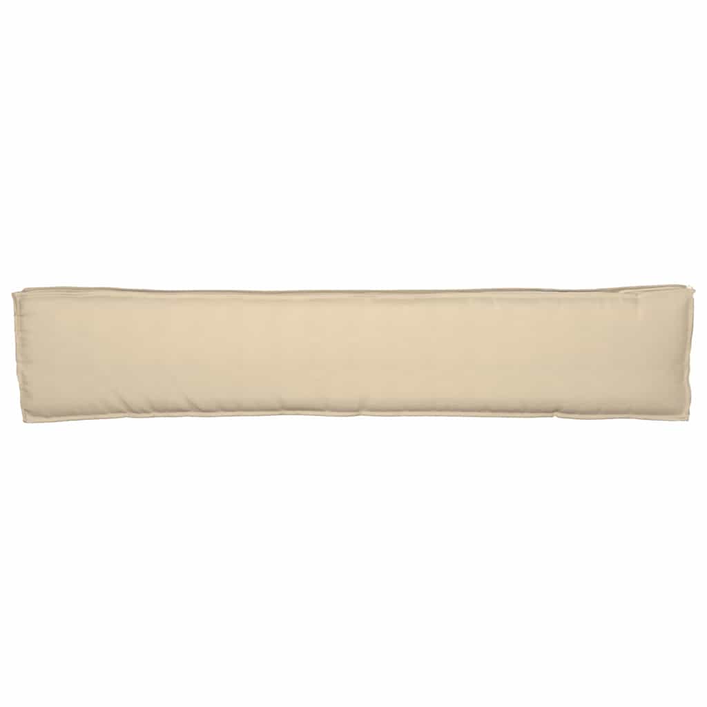 vidaXL Poduszka na paletę Beżowy 200 x 40 x 8 cm Materiał Oxford