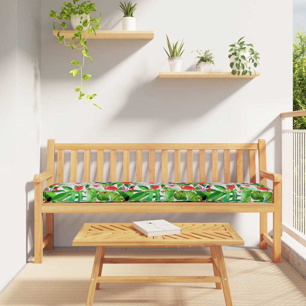 vidaXL Poduszka na paletę Kwiatowy Tropikalna dżungla 200 x 40 x 8 cm