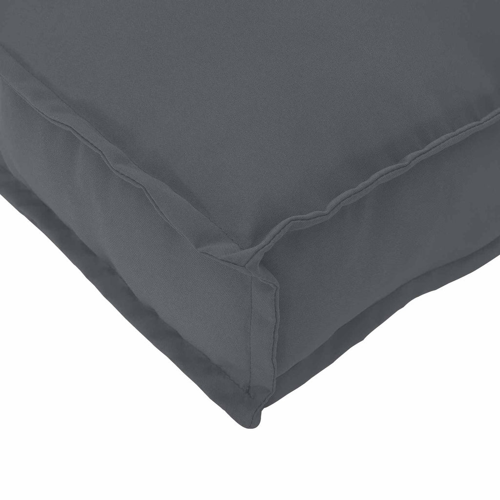 vidaXL Zestaw poduszek na paletę 2 pcs Antracyt 120 x 40 x 8 cm