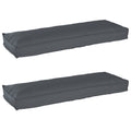 vidaXL Zestaw poduszek na paletę 2 pcs Antracyt 120 x 40 x 8 cm