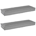 vidaXL Zestaw poduszek na paletę 2 pcs Szary 120 x 40 x 8 cm