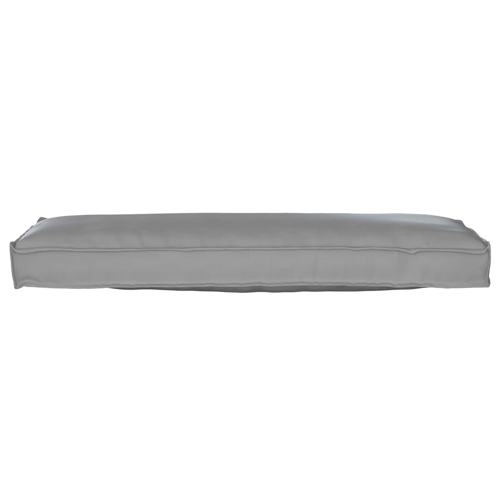 vidaXL Zestaw poduszek na paletę 2 pcs Szary 120 x 40 x 8 cm