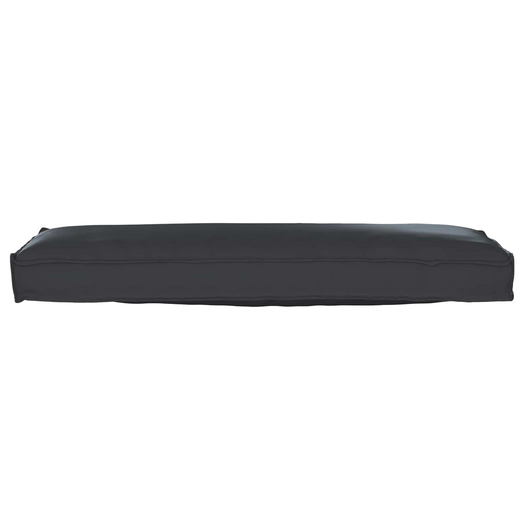 vidaXL Zestaw poduszek na paletę 2 pcs Czarny 120 x 40 x 8 cm