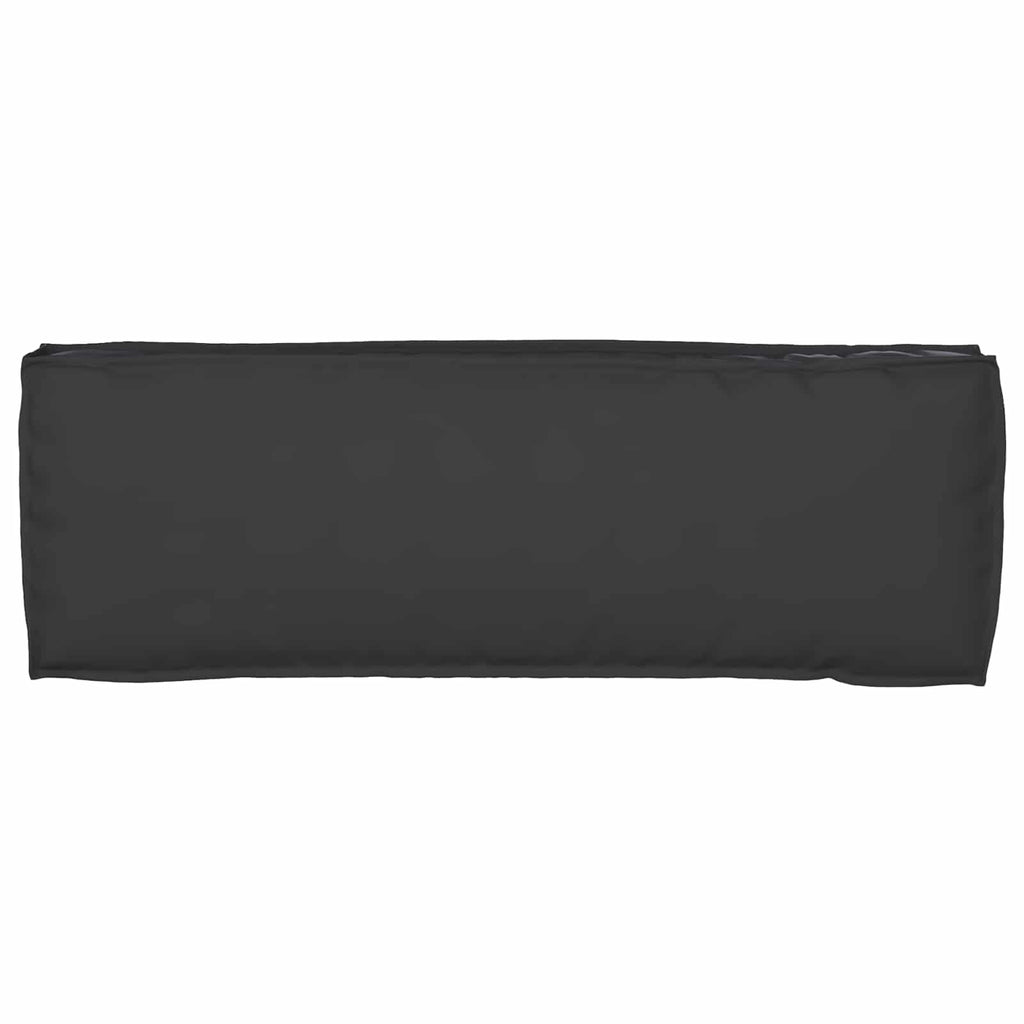 vidaXL Zestaw poduszek na paletę 2 pcs Czarny 120 x 40 x 8 cm