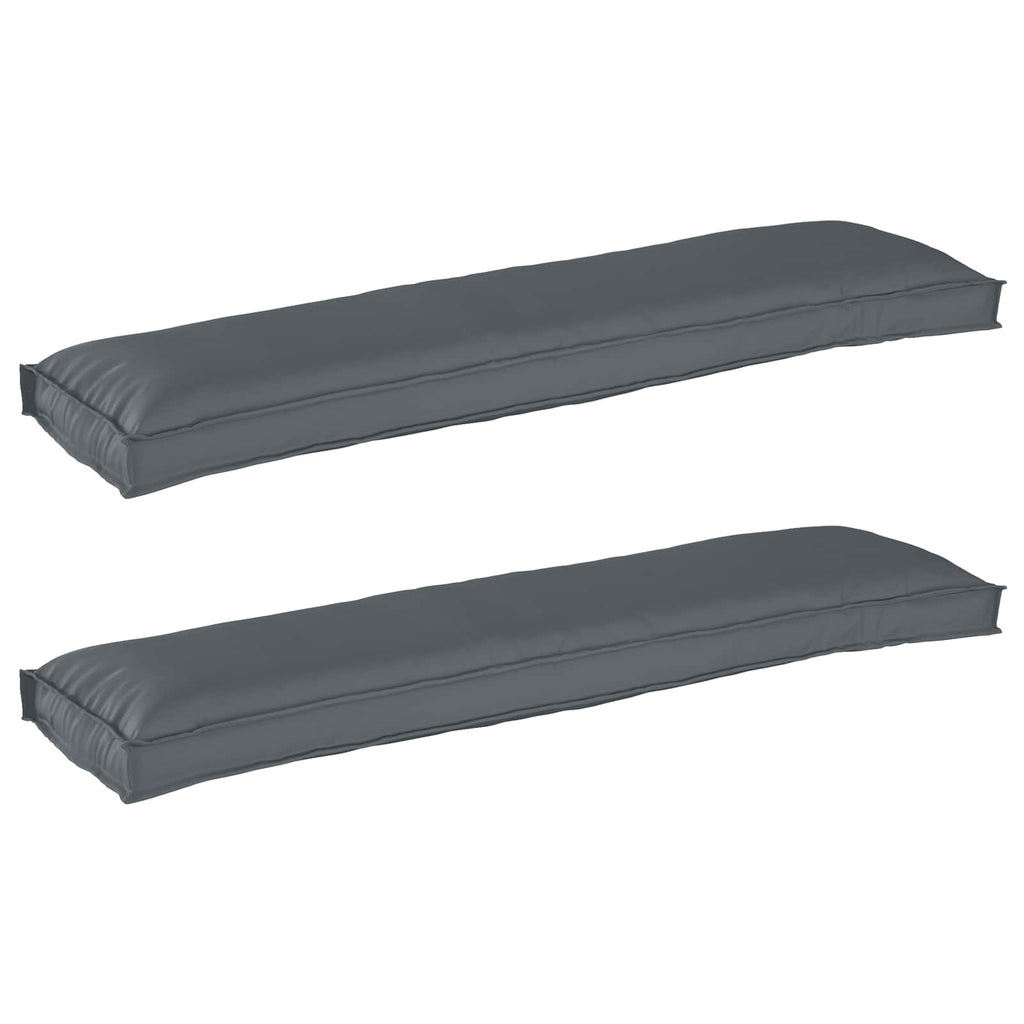 vidaXL Zestaw poduszek na paletę 2 pcs Antracyt 150 x 40 x 8 cm
