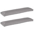 vidaXL Zestaw poduszek na paletę 2 pcs Szary 150 x 40 x 8 cm