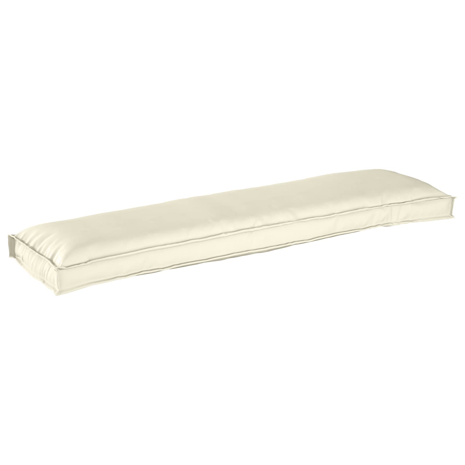 vidaXL Zestaw poduszek na paletę 2 pcs Kremowy 150 x 40 x 8 cm