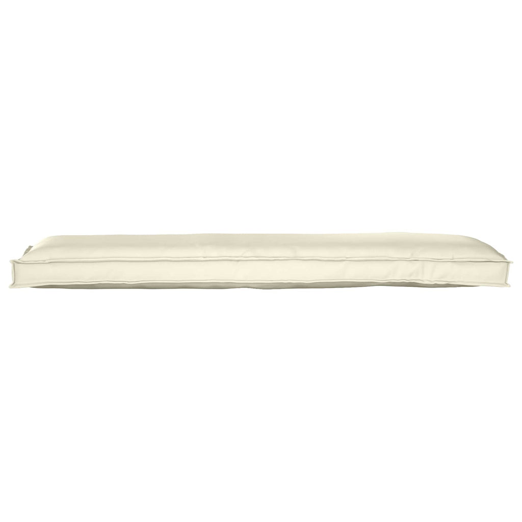vidaXL Zestaw poduszek na paletę 2 pcs Kremowy 150 x 40 x 8 cm