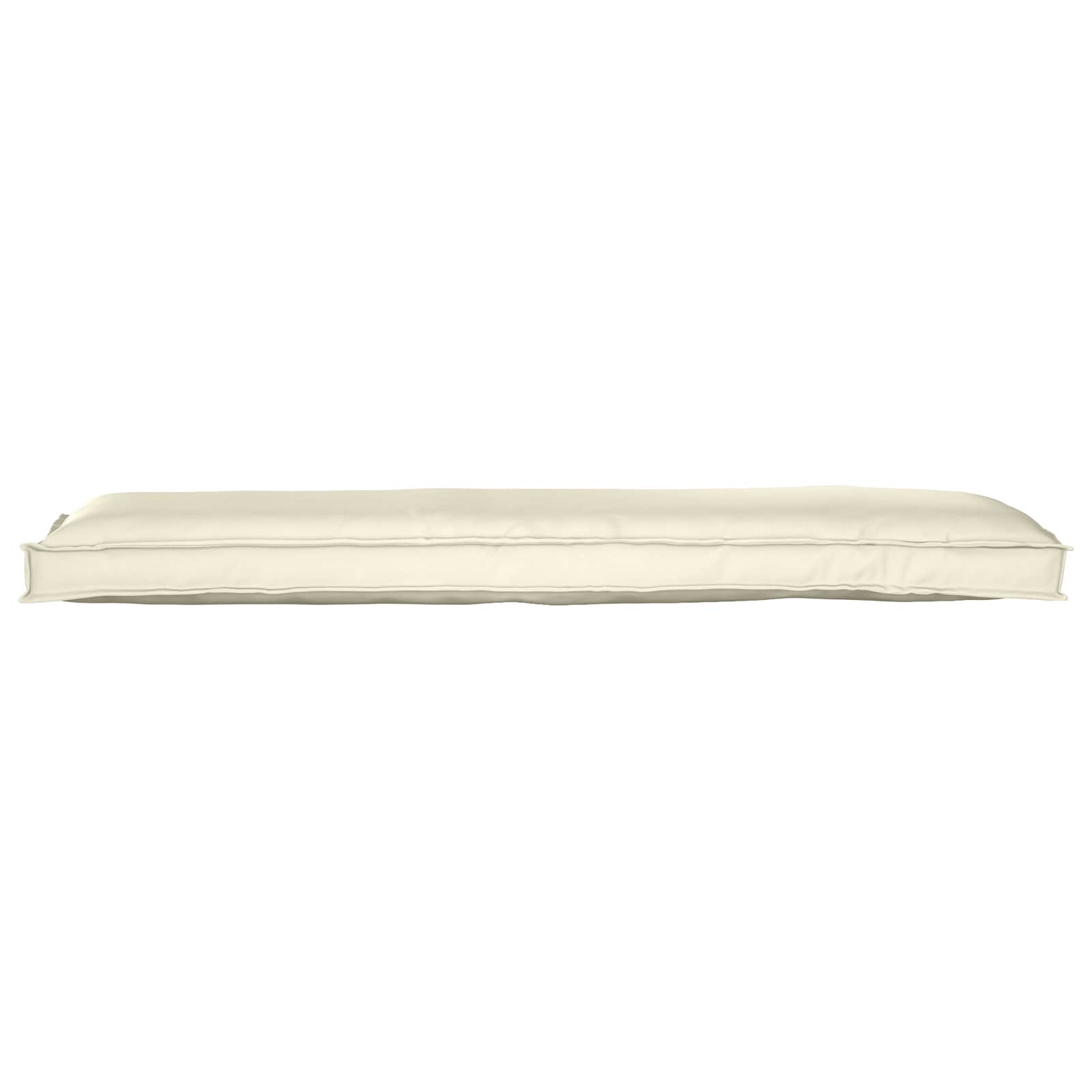 vidaXL Zestaw poduszek na paletę 2 pcs Kremowy 150 x 40 x 8 cm