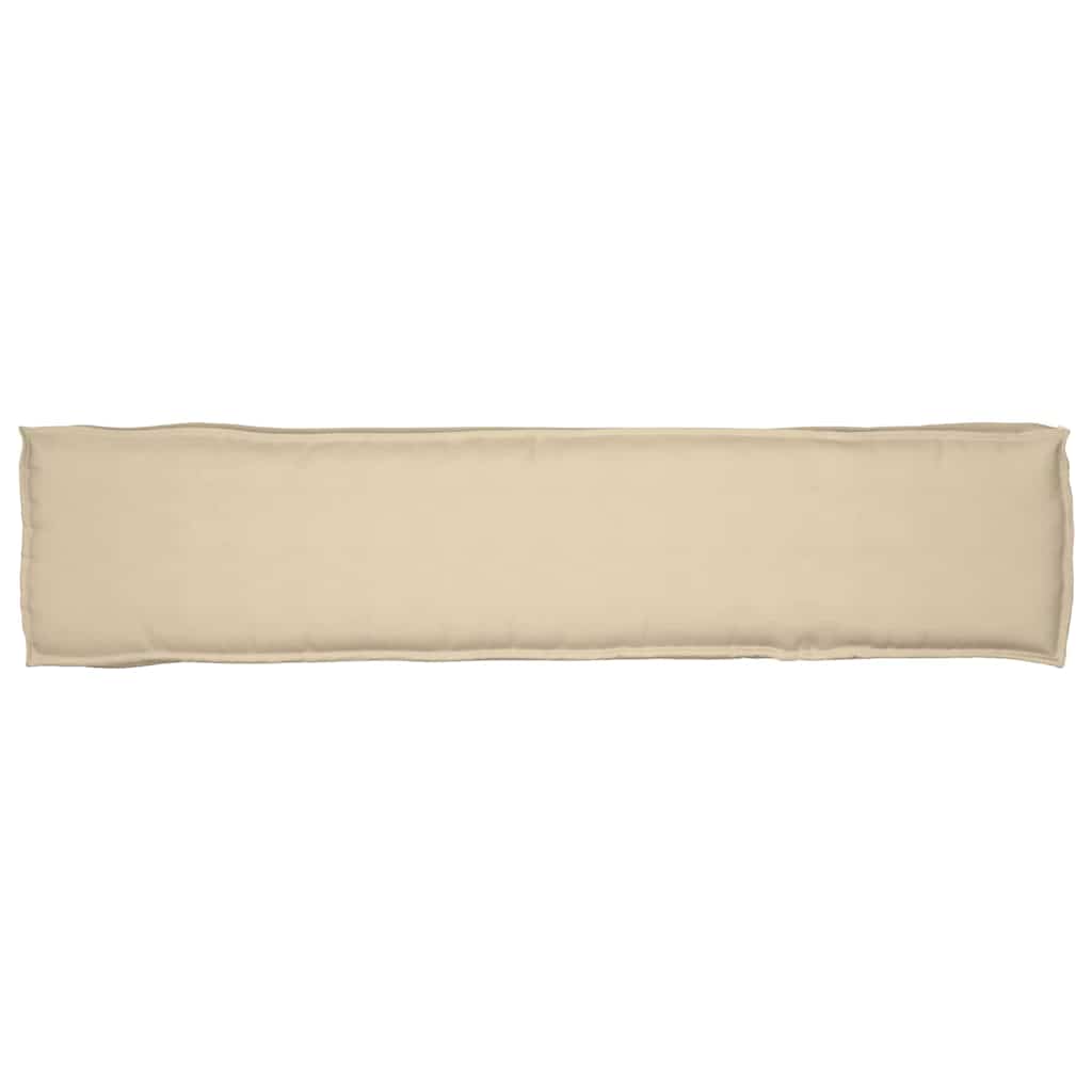 vidaXL Zestaw poduszek na paletę 2 pcs Beżowy 180 x 40 x 8 cm