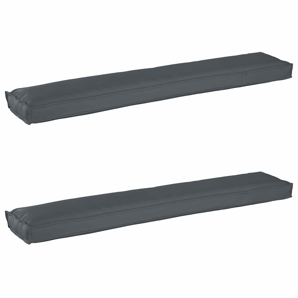 vidaXL Zestaw poduszek na paletę 2 pcs Antracyt 200 x 40 x 8 cm