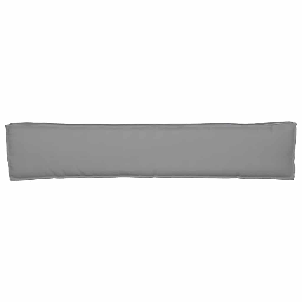 vidaXL Zestaw poduszek na paletę 2 pcs Szary 200 x 40 x 8 cm