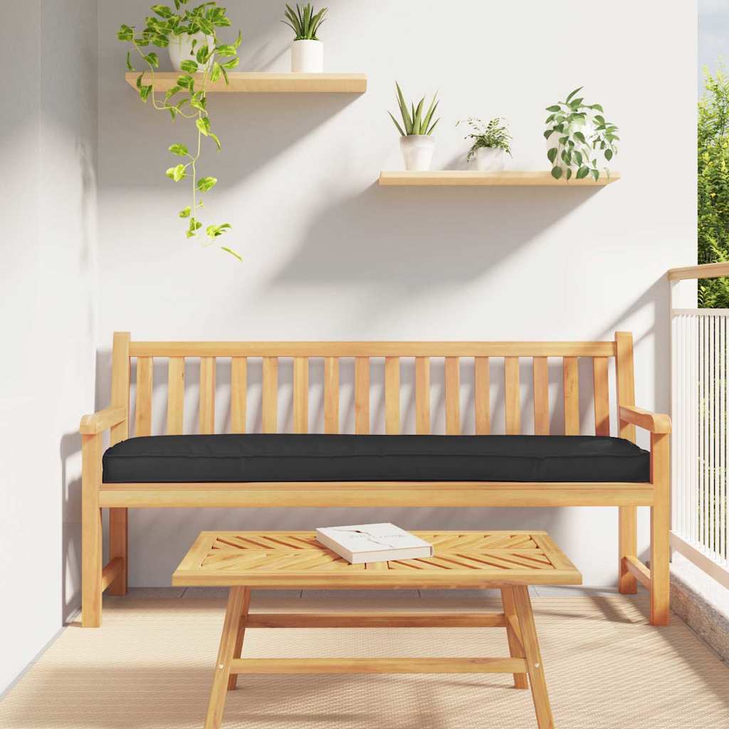 vidaXL Zestaw poduszek na paletę 2 pcs Czarny 200 x 40 x 8 cm