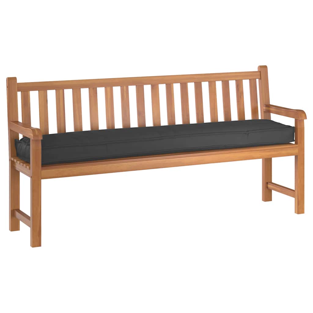 vidaXL Zestaw poduszek na paletę 2 pcs Czarny 200 x 40 x 8 cm