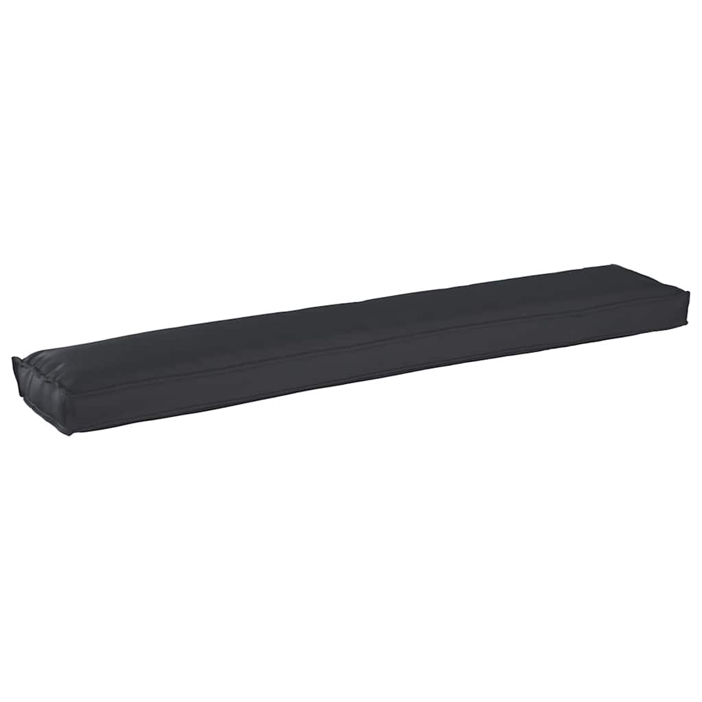 vidaXL Zestaw poduszek na paletę 2 pcs Czarny 200 x 40 x 8 cm