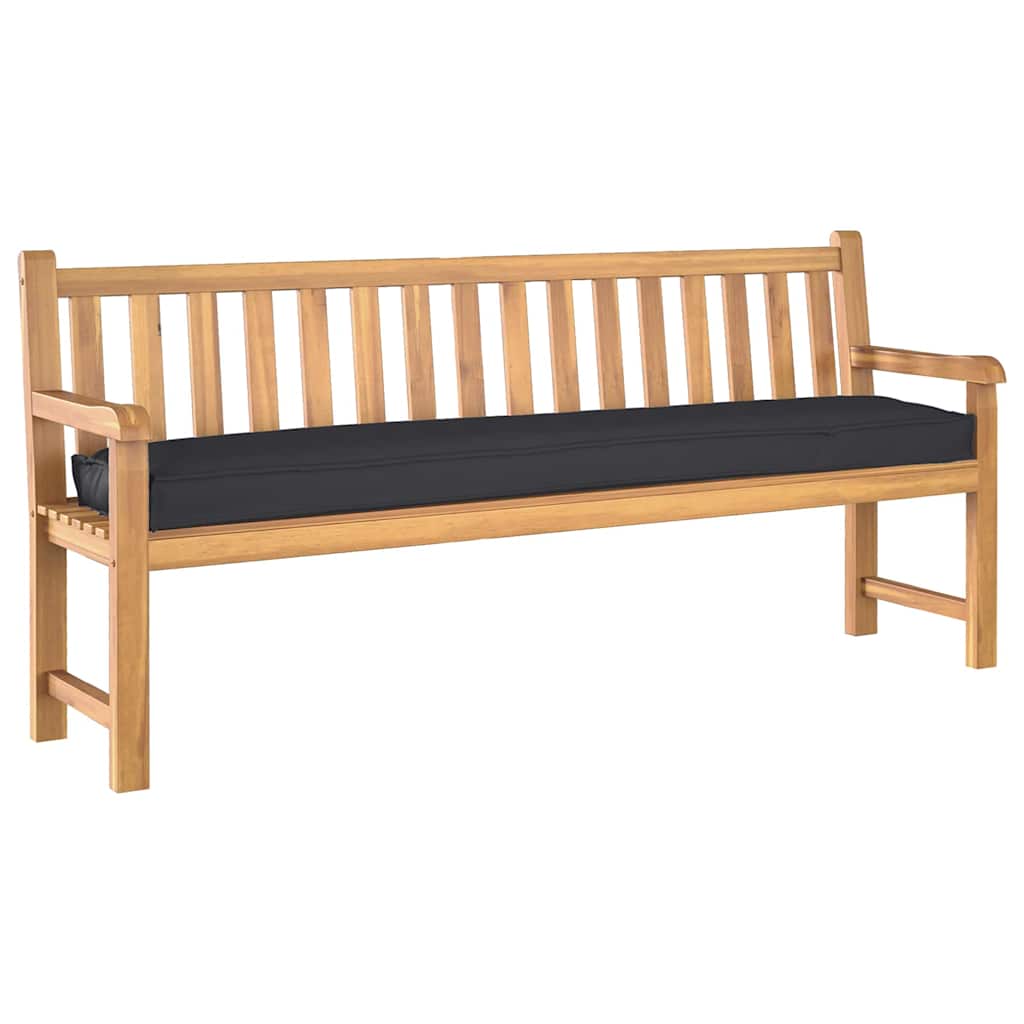 vidaXL Zestaw poduszek na paletę 2 pcs Czarny 200 x 40 x 8 cm