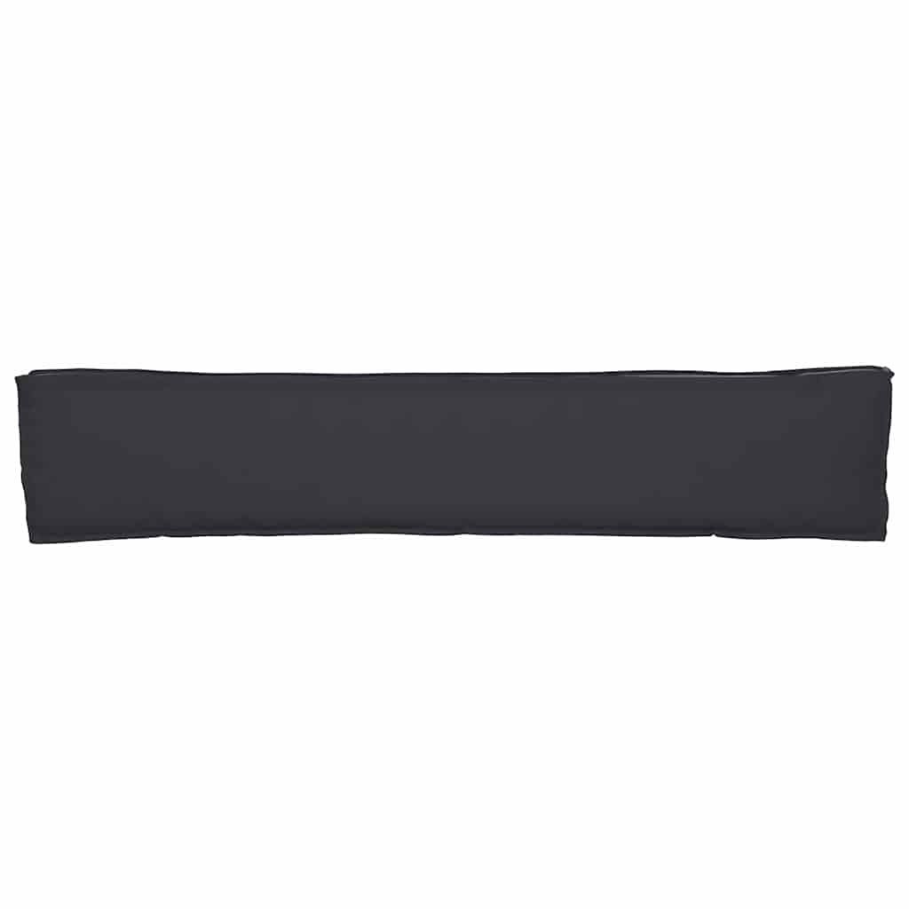 vidaXL Zestaw poduszek na paletę 2 pcs Czarny 200 x 40 x 8 cm