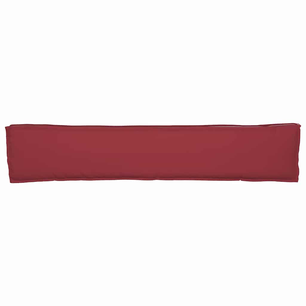 vidaXL Zestaw poduszek na paletę 2 pcs Czerwone wino 200 x 40 x 8 cm