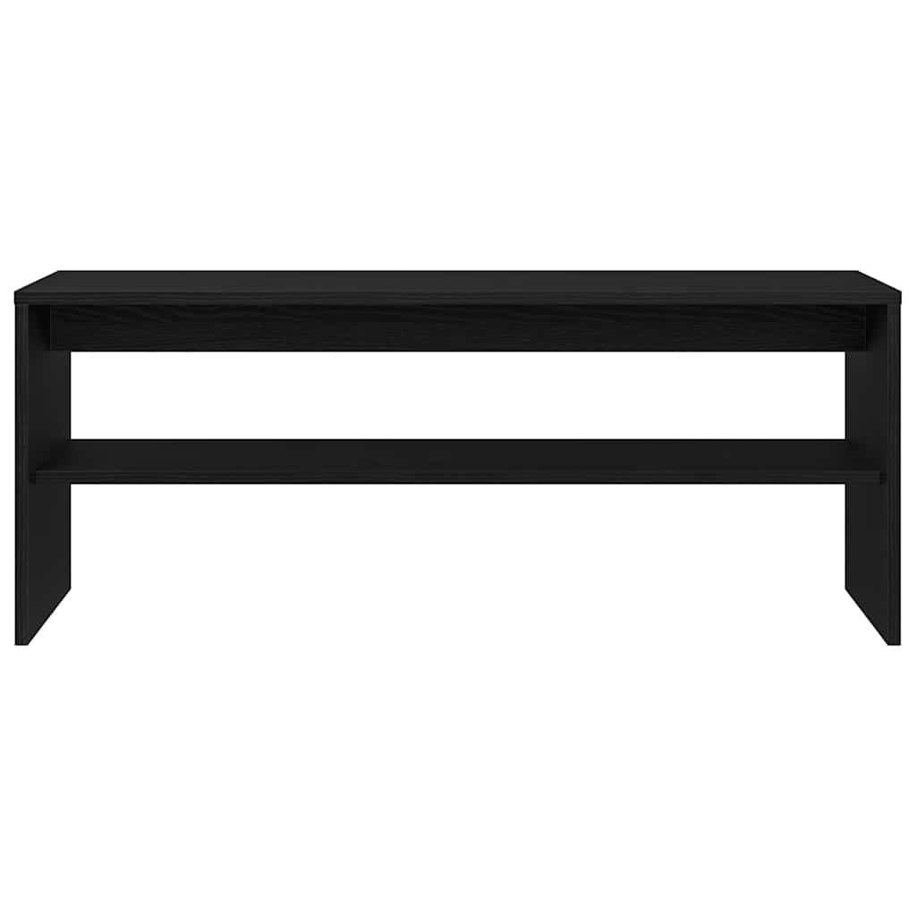vidaXL Szafka RTV Czarny Dąb 100x40x40 cm Drewno klejone