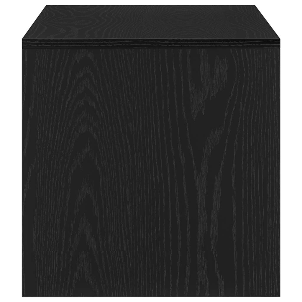 vidaXL Szafka RTV Czarny Dąb 100x40x40 cm Drewno klejone