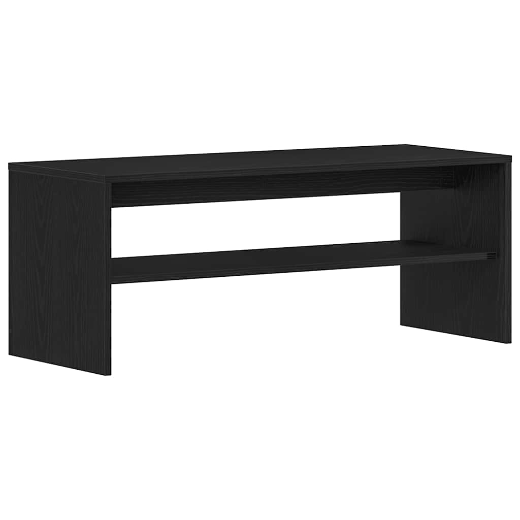 vidaXL Szafka RTV Czarny Dąb 100x40x40 cm Drewno klejone