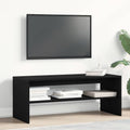 vidaXL Szafka RTV Czarny Dąb 100x40x40 cm Drewno klejone
