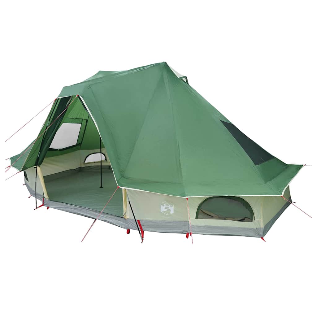 vidaXL Namiot Tipi z dachem Zielony 466 x 310 x 240 cm tafta