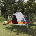 vidaXL Namiot Tipi Szary i pomarańczowy 466 x 310 x 240 cm tafta
