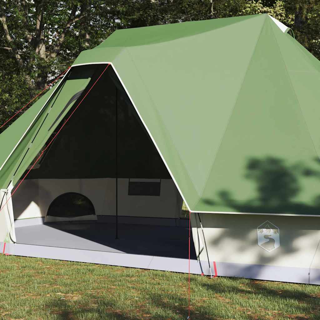 vidaXL Namiot Tipi z dachem Zielony 680 x 430 x 270 cm tafta