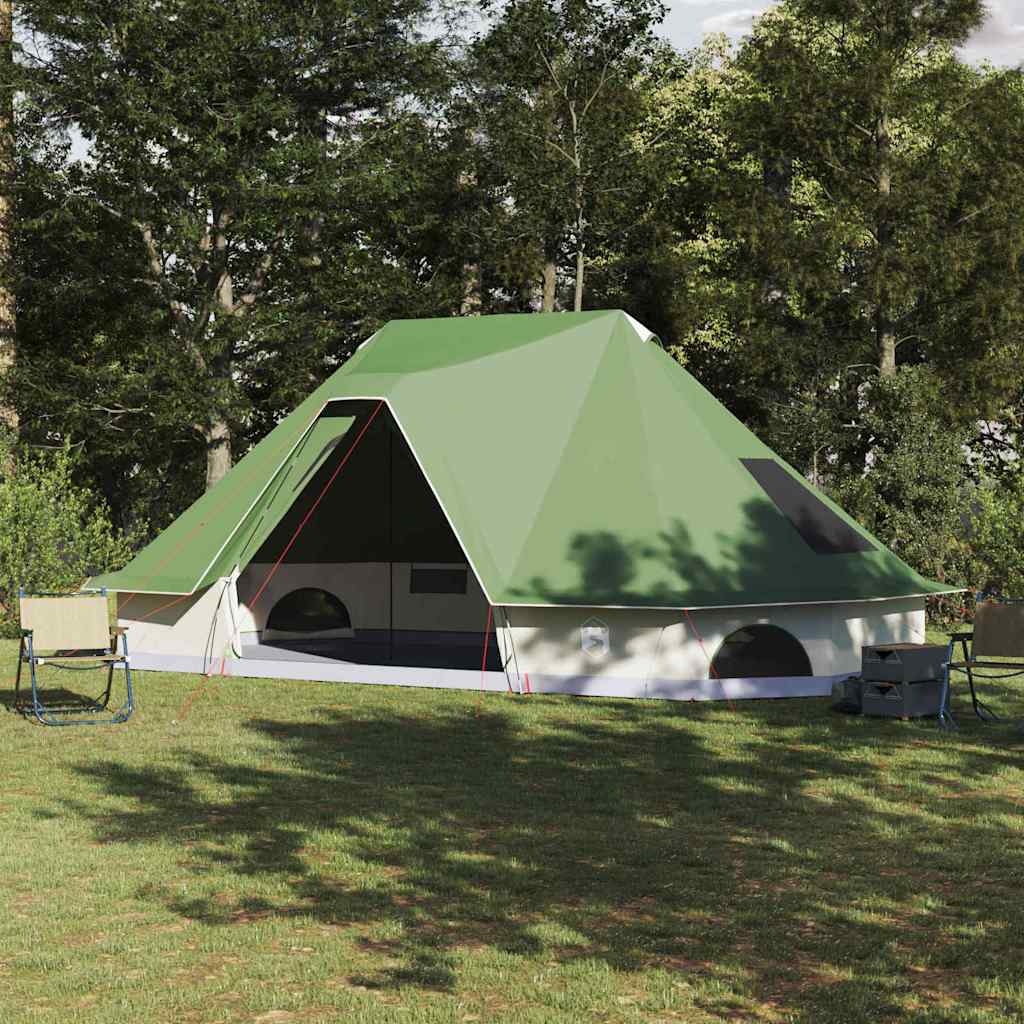 vidaXL Namiot Tipi z dachem Zielony 680 x 430 x 270 cm tafta
