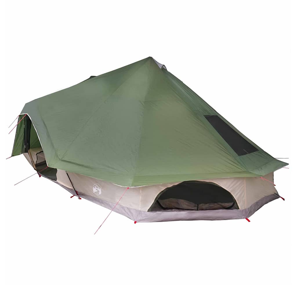 vidaXL Namiot Tipi z dachem Zielony 680 x 430 x 270 cm tafta