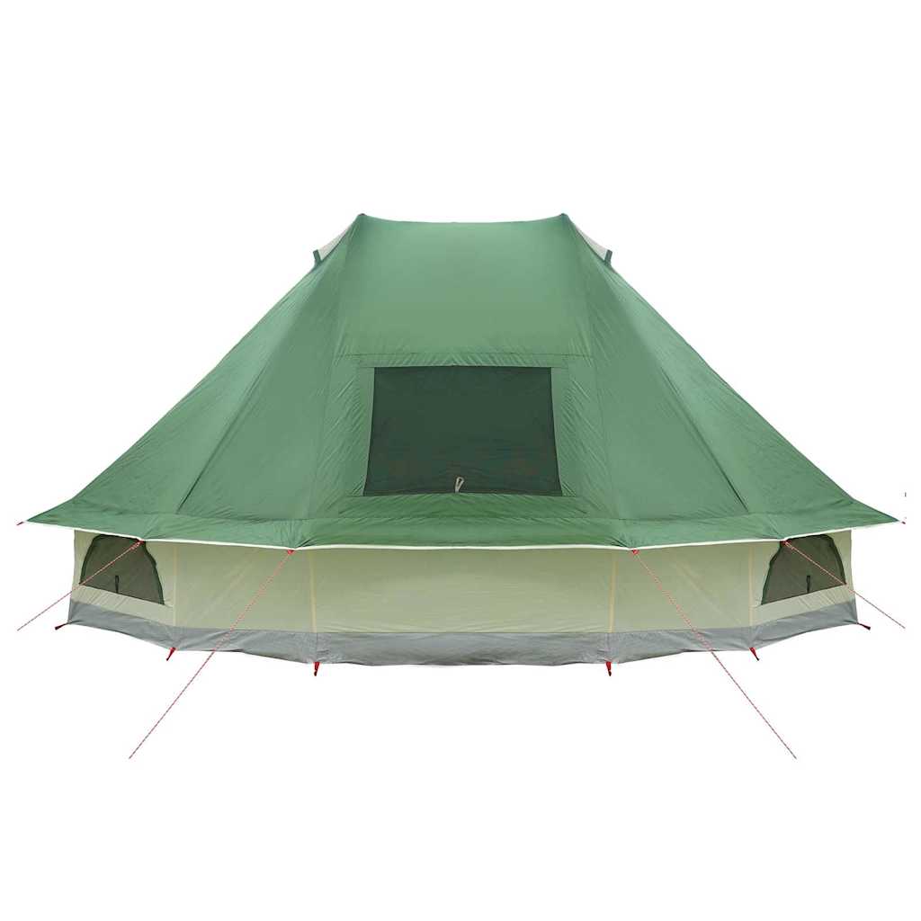 vidaXL Namiot Tipi z dachem Zielony 680 x 430 x 270 cm tafta