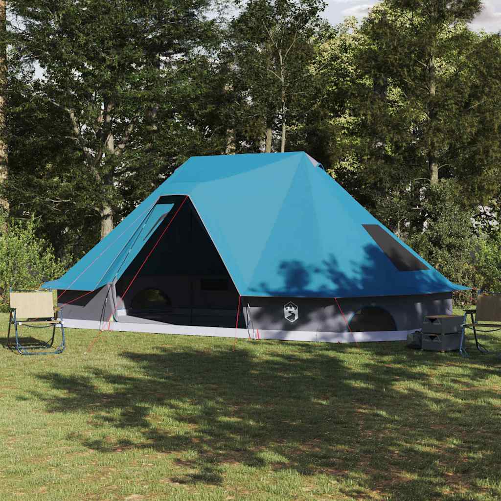 vidaXL Namiot Tipi z dachem Niebieski 680 x 430 x 270 cm tafta
