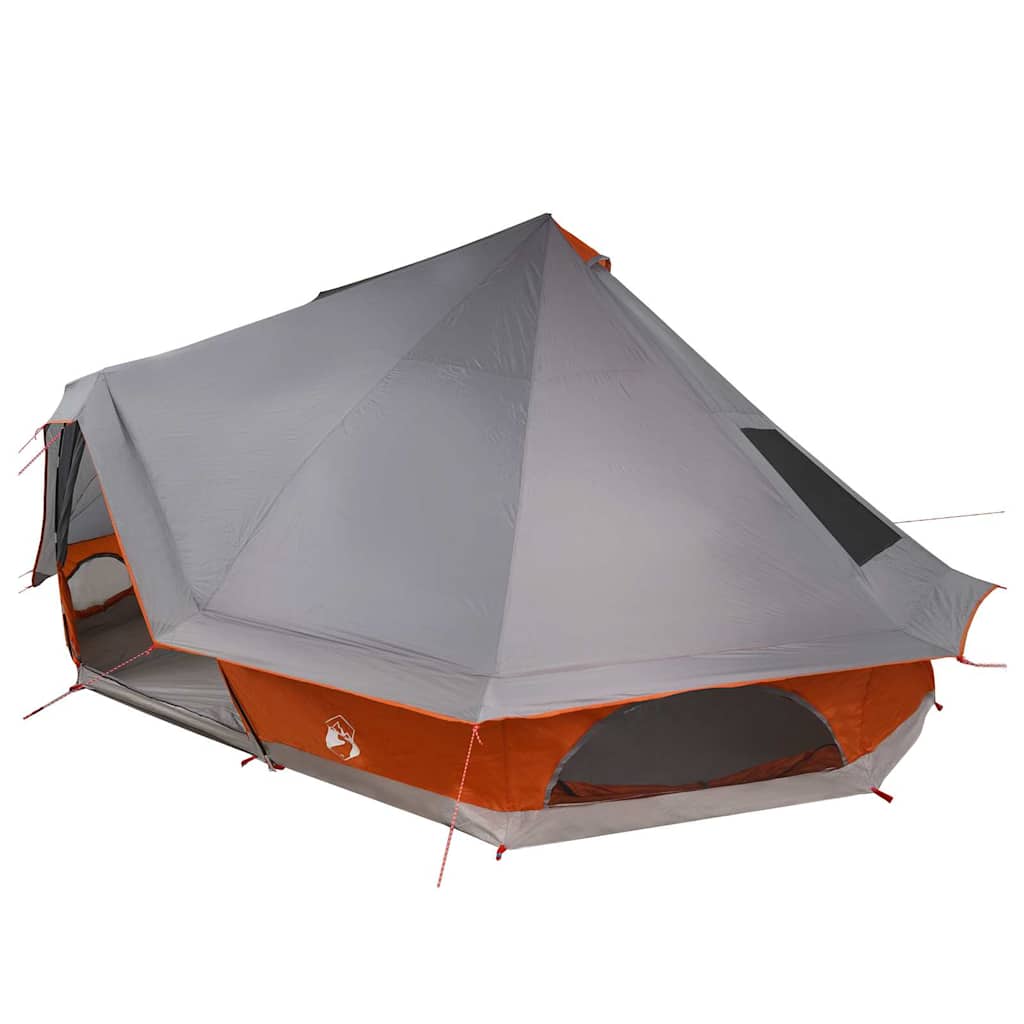 vidaXL Namiot Tipi Szary i pomarańczowy 680 x 430 x 270 cm tafta