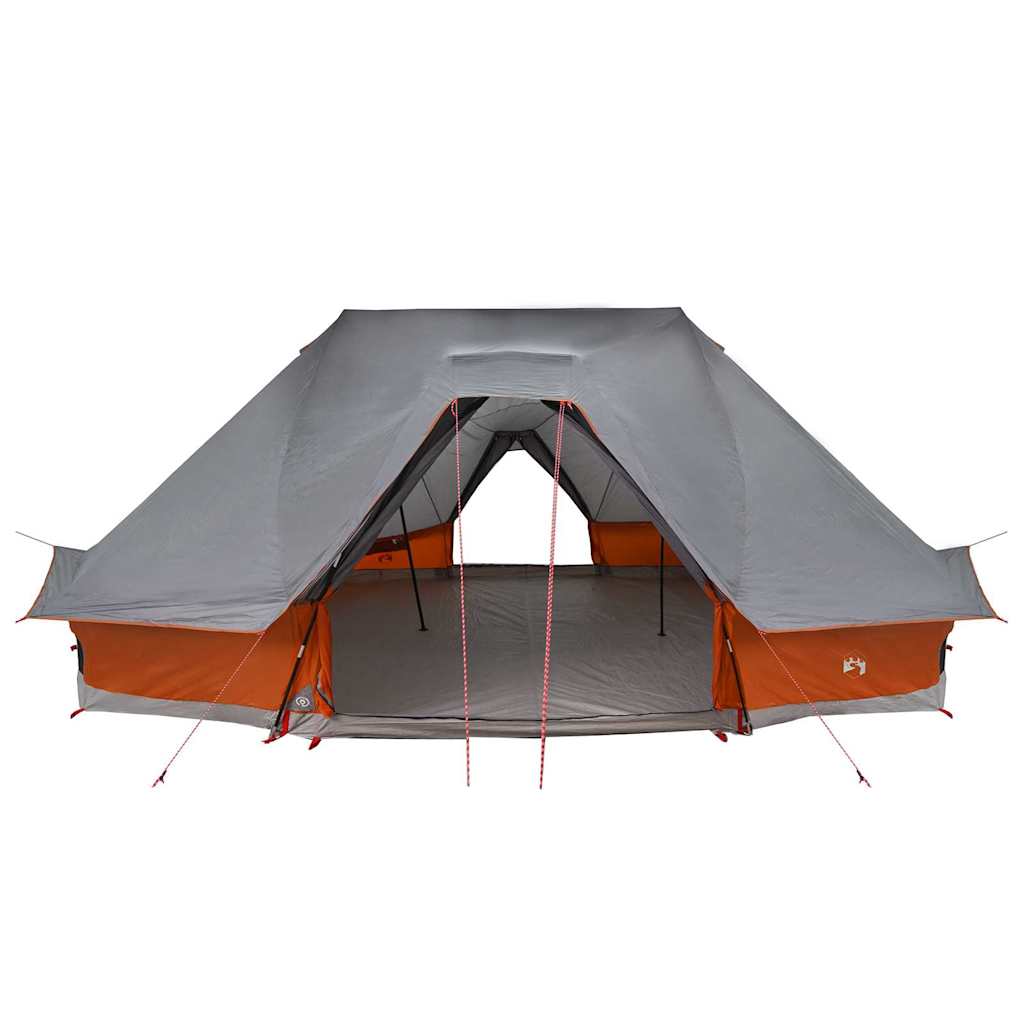 vidaXL Namiot Tipi Szary i pomarańczowy 680 x 430 x 270 cm tafta
