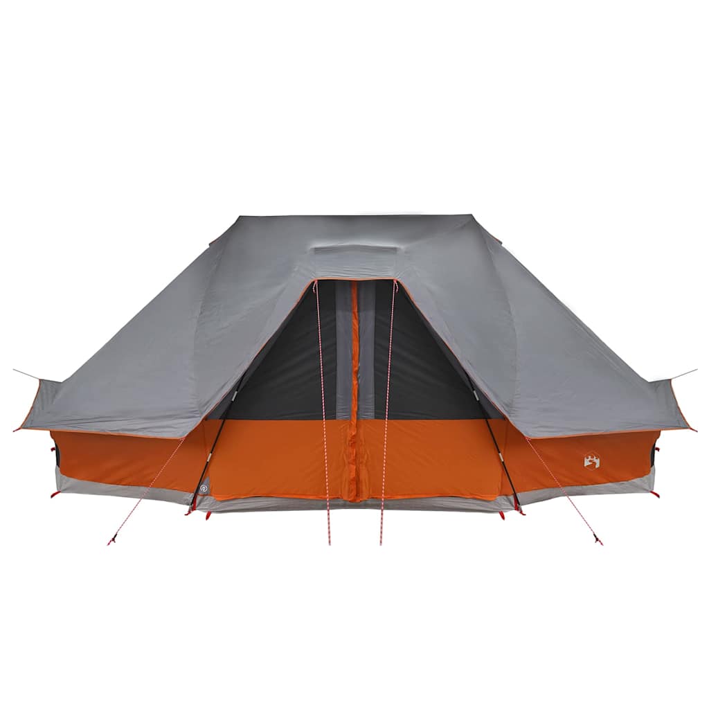 vidaXL Namiot Tipi Szary i pomarańczowy 680 x 430 x 270 cm tafta