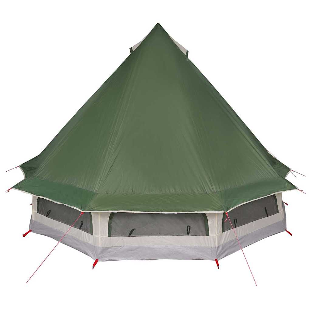 vidaXL Namiot Tipi z dachem Zielony 404 x 370 x 270 cm tafta