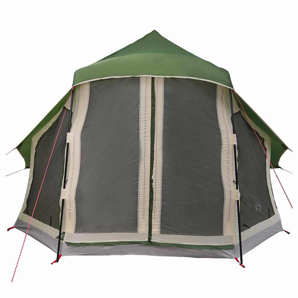 vidaXL Namiot Tipi z dachem Zielony 404 x 370 x 270 cm tafta